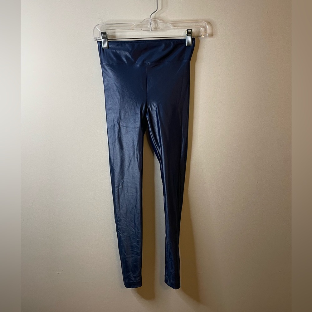 Koral Lustrous Infinity High Rise Legging Midnight Blue Shimmer Workout Active